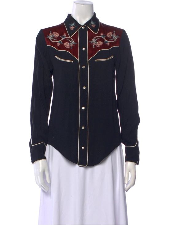 Isabel Marant Tops - Isabel Marant Western Style Embroidered Button Down M/36